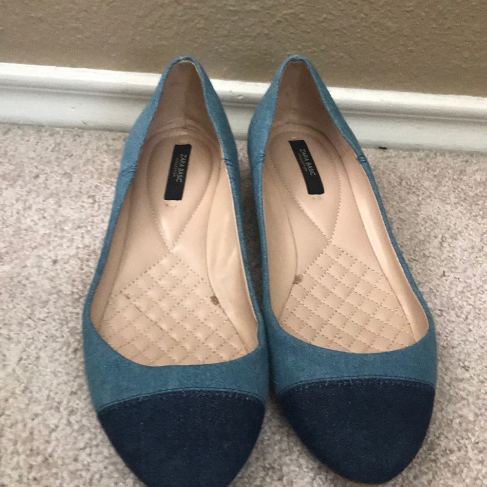 Denim Flats
